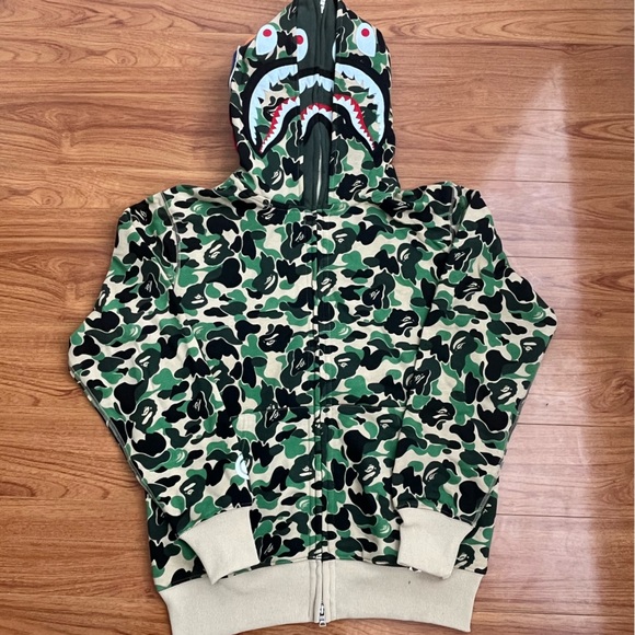 Bape camo double layer hoodie - Picture 1 of 8